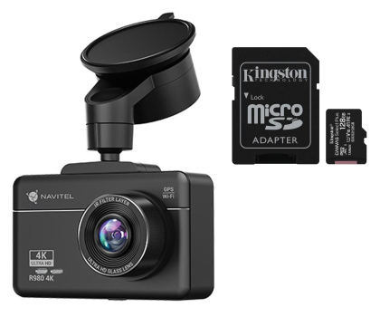 Kamera samochodowa Navitel R980 4K/3"/140 + karta 128GB